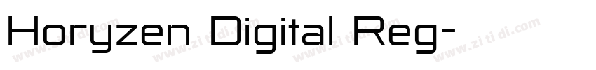 Horyzen Digital Reg字体转换